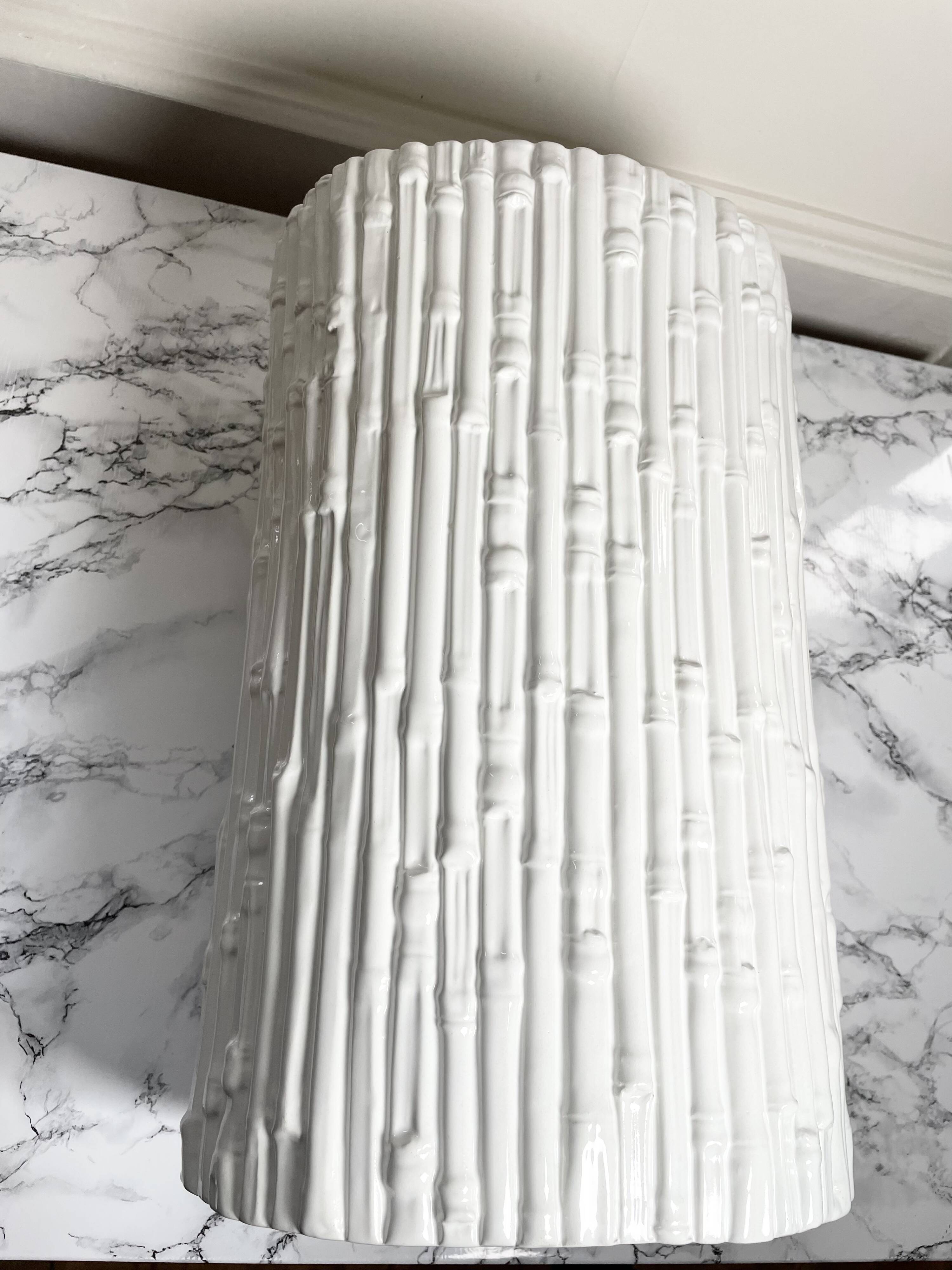 Porte parapluie céramique blanche Chaumette