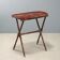 Small antique lacquered wood table in chinoiserie style, England 1800s.