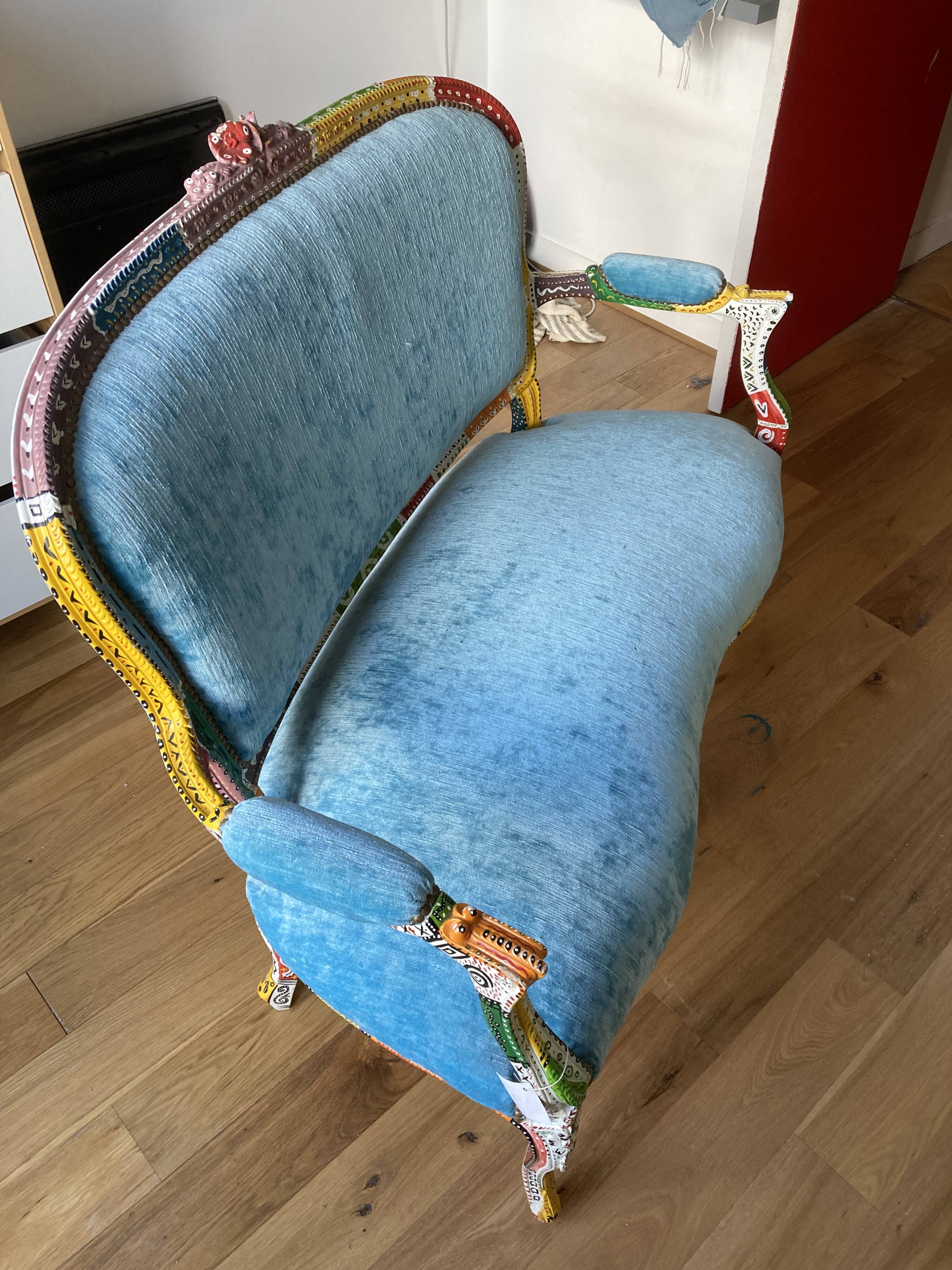Niki de Saint-Phalle inspired bench