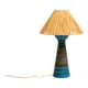 1960s Rimini Blue ceramic table lamp by Aldo Londi for Bitossi Italy