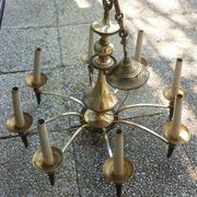 Lustre Empire en bronze et laiton doré