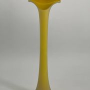 Vintage vase in yellow glass paste