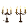 Paire de lampes à candélabre