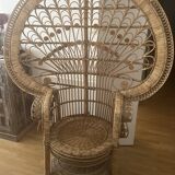 Rattan armchair