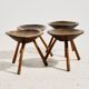 Tabouret de traite artisanal, lot de 4