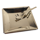 70s serving tray and tongs