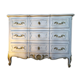 Patinated royal chest of drawers Louis XV style