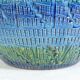 Aldo Londi ceramic ball vase Bitossi Riminu blu