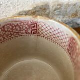 Terre de Fer Cup Lunéville decoration Lace color pink / burgundy