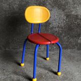 Small Ikea children's chair 1980s/1990s Memphis style