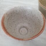 4 large bowls in pyrite stoneware