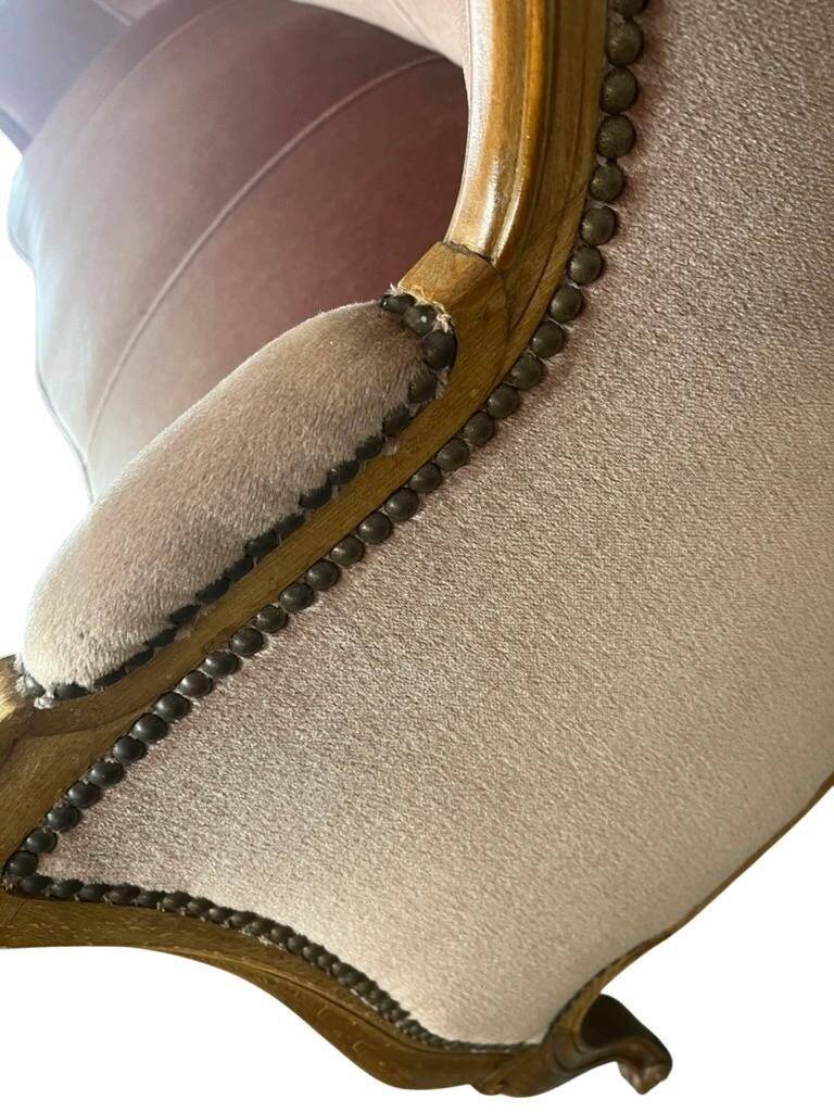 Baroque vintage rose sofa / three-seater / sofa