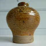 Vase pique fleurs en grès émaillé