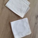 Mouchoirs broderie ajourée