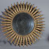 Mirror sun metal golden vintage 50s - 48cm.