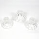 Set of 3 Lausitzer Glas candlesticks, Germany, 1980s