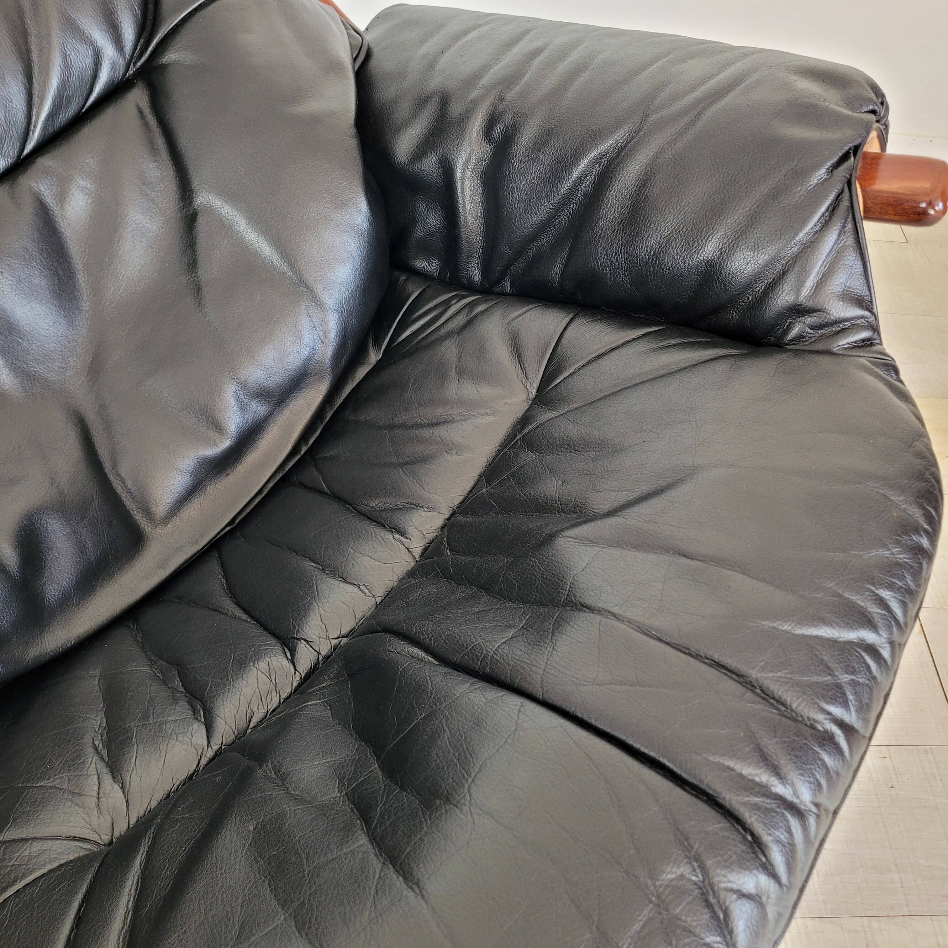 Vintage Göte Mobler 1960s swivel and reclining lounge chair