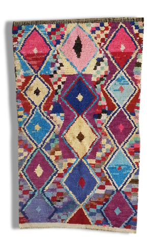 Tapis boucherouite, 220x140