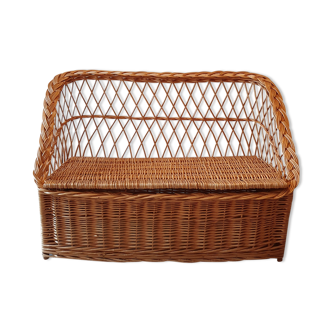 Rattan bench