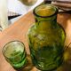 Carafe verre bulle années 70