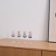 Set of pastel-coloured glasses, Italian design, 1970s, made in Italy