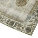 Handmade distressed anatolian 1980s 153 cm x 269 cm grey rug