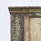 Rustic Weathered Primitive Farmhouse Folk Art Painted Bridal Cabinet