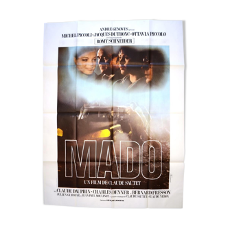 Affiche originale cinéma "Mado" de 1976 Romy Schneider, Piccoli, Dutronc...