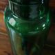 Green glass bottle