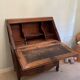 Solid oak sloping secretary