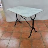 Bistro table with marble top