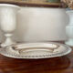 Art Deco silver metal dish