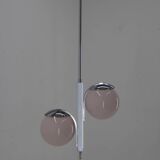 Art Deco Pink Pendant, 1930, Restored