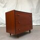 Vtg Mid Century Small Chest Drawers Retro Sideboard Danish Sandi Teak Style