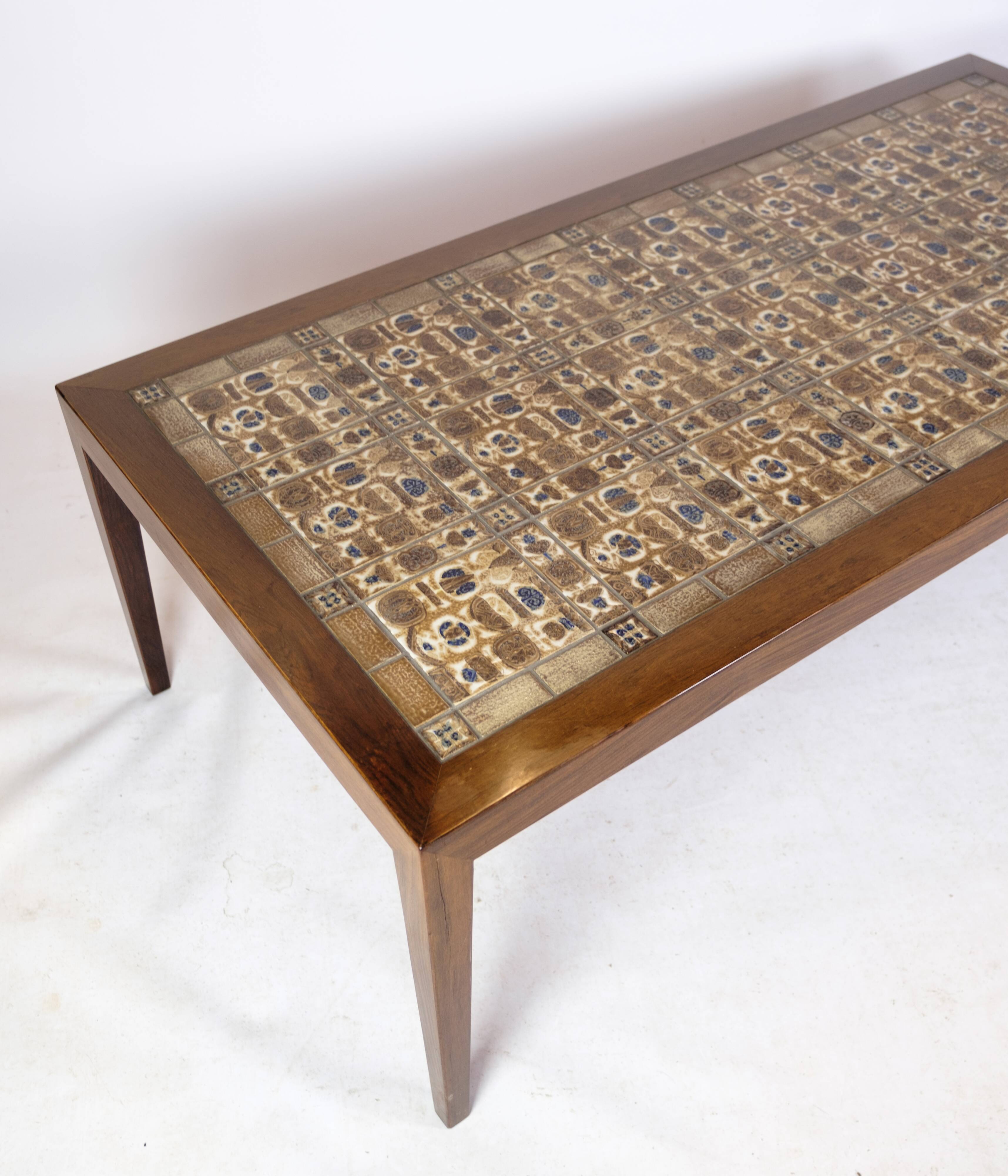 Coffee table In Rosewood  By Severin Hansen, Made By Haslev Møbelfabrik From 1960s