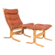 Norwegian Siesta Lounge Chair & Ottoman by Ingmar Relling for Westnofa