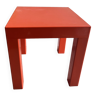 Table basse plastique orange vintage
