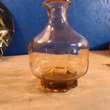 Petit vase ancien en verre transparent Vieux Rose - début XXème