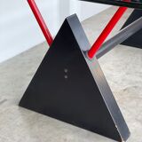 Table bureau moderniste gigante zambusi boccato X seccose Memphis 1980