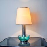Lampe space-age par Zero Quattro, verre de murano bleu , Italie, 1970