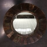 Round mirror Indian wooden massif diameter 50 cm