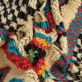 Vintage azilal, berber rug, 123 x 295