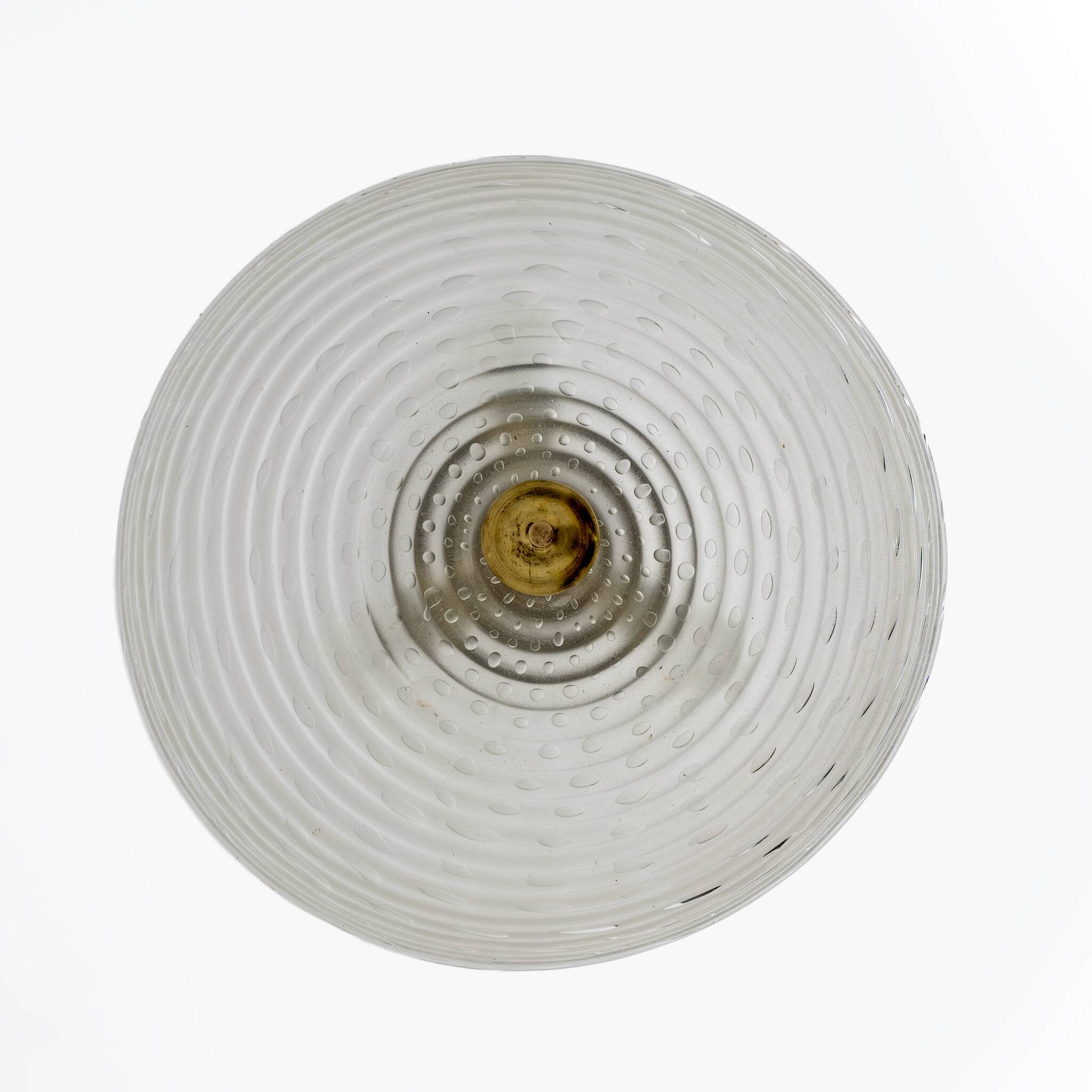 Ercole Barovier Art Deco Murano Glass Italian Pendant Chandelier "Pulegoso"