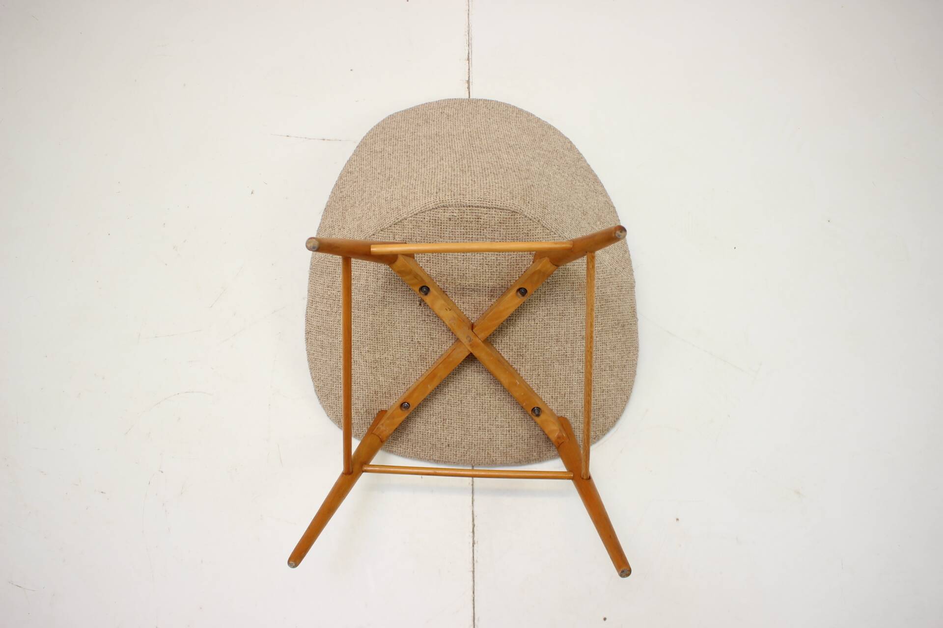 1960s Miroslav Navratil Shell Lounge Chair, Czechoslovakia