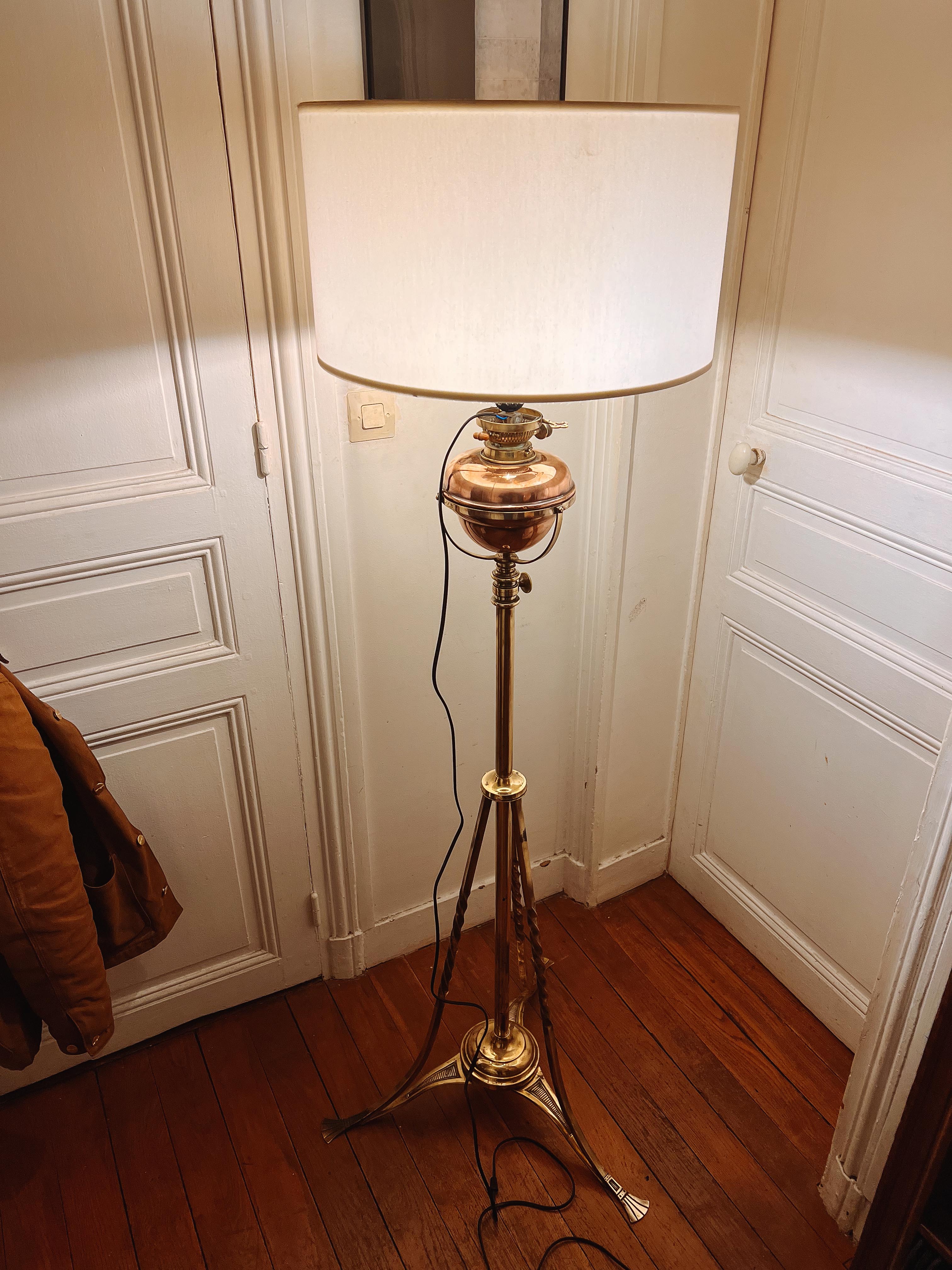 Art nouveau lamp Hinks's Boler N°2 duplex