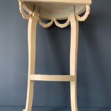 Old wooden console, half moon, Louis XVI style, early twentieth century