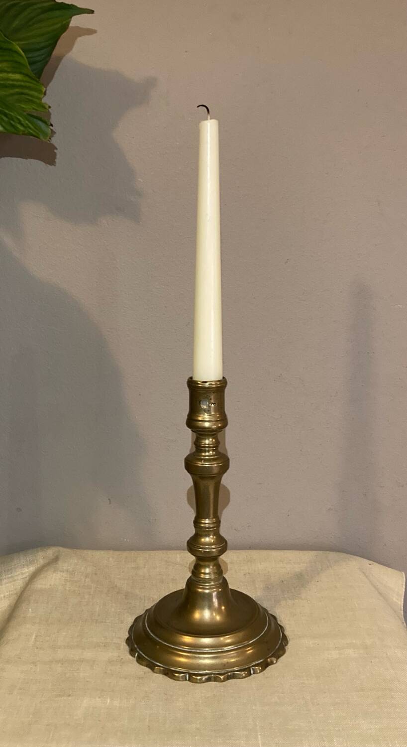 Bougeoir laiton dans éclairage et lampes du xixe siècle