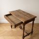 Antique carved wooden side table