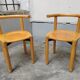 Paire de chaises lubke 1970