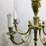 Louis XVI Bronze Chandelier 5 Lights